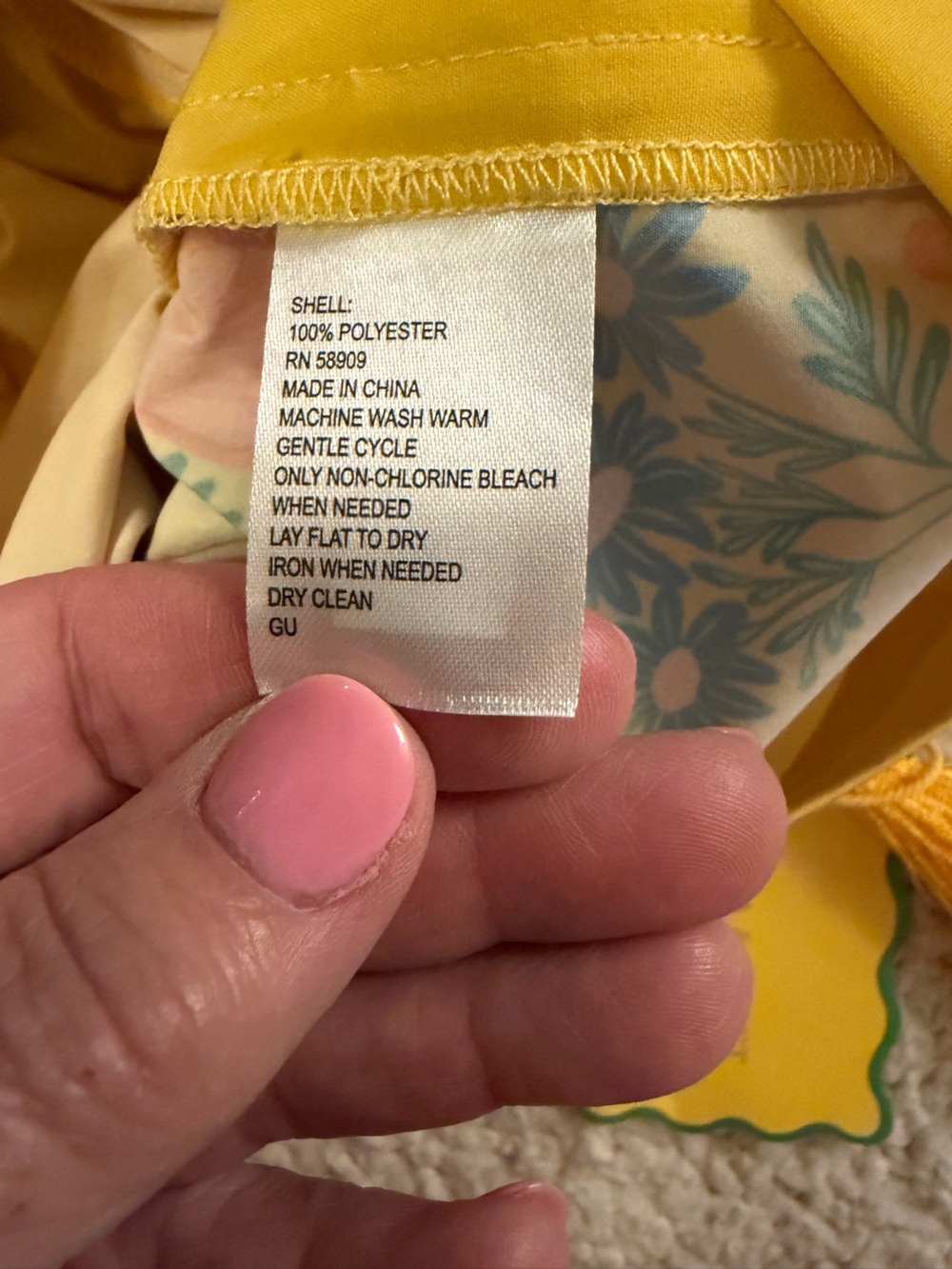 Chelsea & Violet Bright Yellow Floral Drawstring High-Waist Shorts - Picture 5 of 6